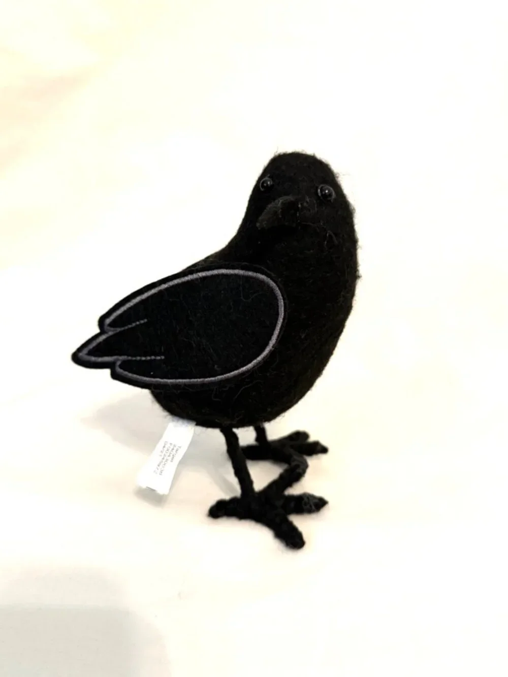 Target Black Felt Halloween Bird X 2 Decor Goth Whimsygoth Holiday Emo